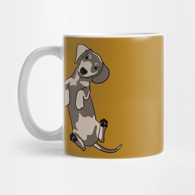 Happy dachshund illustration by bigmomentsdesign